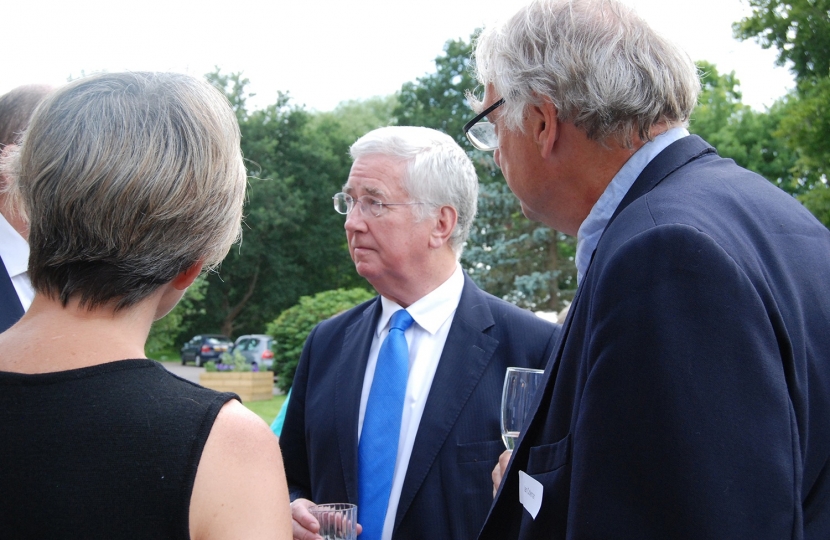 Sir Michael Fallon with the Management Team