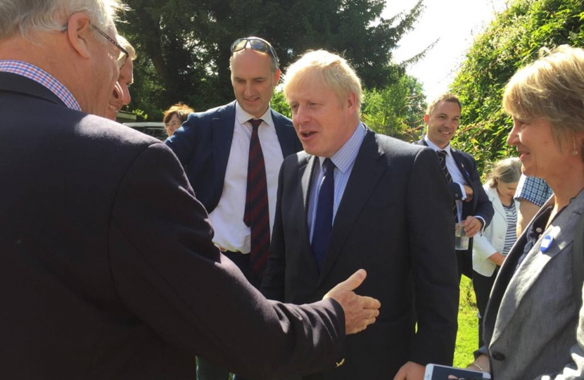 Boris meets guests