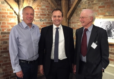 Tom Tugendhat with Constituency Chairman Graham Clack and Supper Club Chairman Paul Julius