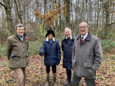 Tree planting in Sevenoaks by Conservative Councillors